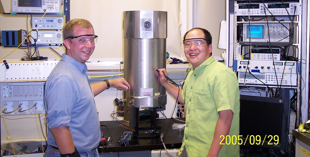 NIST optical systems laboratory with laser equipment used for quantum computing research